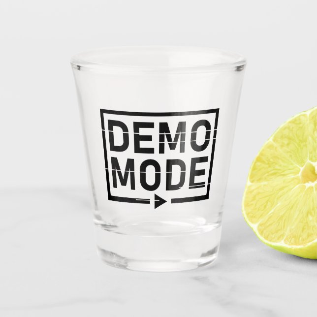 Vaso De Chupito Audio V1 en modo de demostración (Anverso)