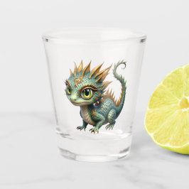 Vaso De Chupito Auren – pequeño dragón del bosque esmeralda
