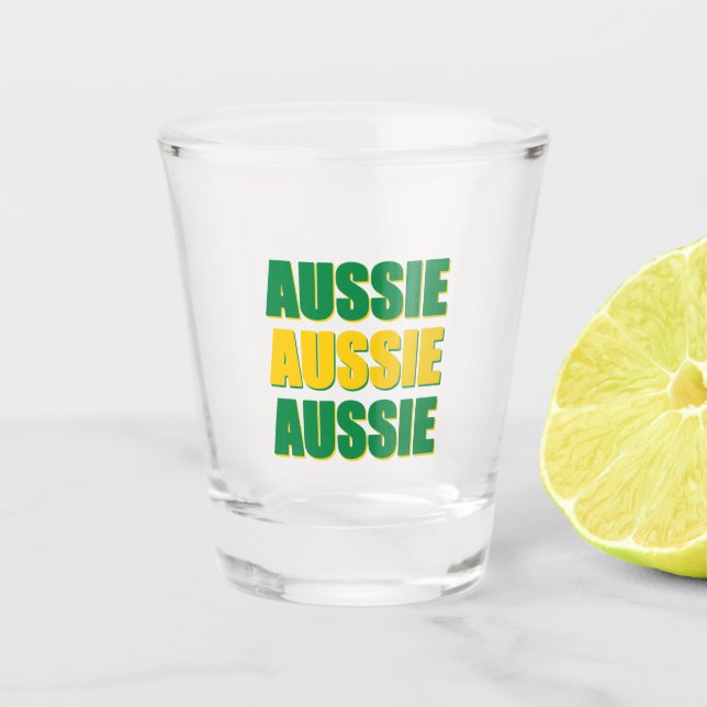 Vaso De Chupito Aussie Aussie (Anverso)