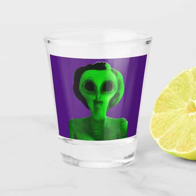 Vaso De Chupito Autorretrato de Alien (Anverso)