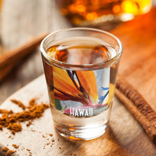 Vaso De Chupito Ave Hawai de Paraíso Floral
