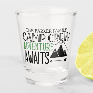Vaso De Chupito Aventura de Camping en Cabiña Personalizada NOMBRE