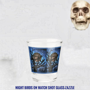Vaso De Chupito Aves nocturnas vigiladas