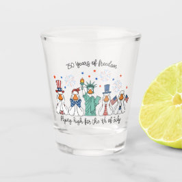 Vaso De Chupito Aves Patrióticas 250 Años de Libertad