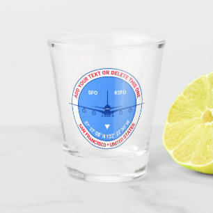 Vaso De Chupito Aviación, aeropuerto, piloto, viajero asombroso