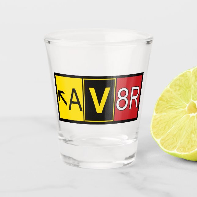 Vaso De Chupito Aviador - AV8R - (Anverso)
