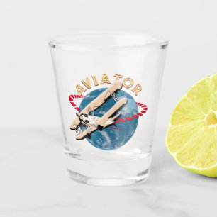 Vaso De Chupito Aviador viajando por el mundo