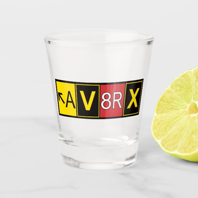 Vaso De Chupito Aviatrix - AV8RX - (Anverso)