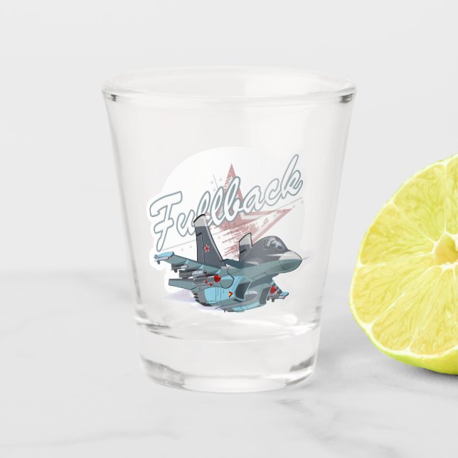 Vaso De Chupito avión personalizado (Anverso)