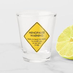 Vaso De Chupito Aviso de menopausia