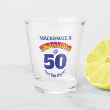 AWESOME 50 Birthday BLUE Textos