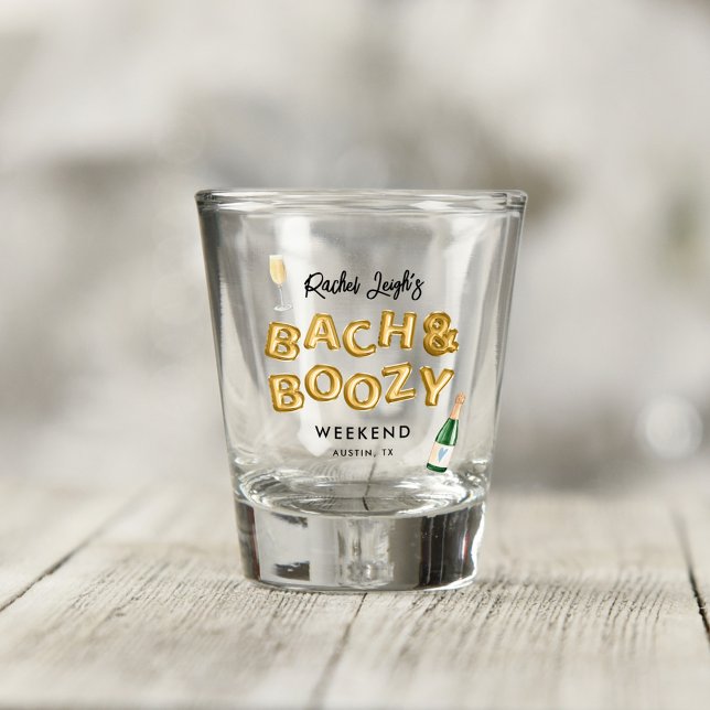 Vaso De Chupito Bach & Boozy Bachelorette Weekend (Subido por el creador)