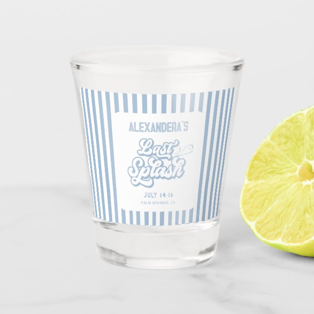 Vaso De Chupito Bachelorette Blue Last Splash (Anverso)