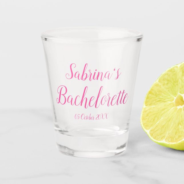 Vaso De Chupito Bachelorette Elegant Bridal Party Gifts Bridesmaid (Anverso)