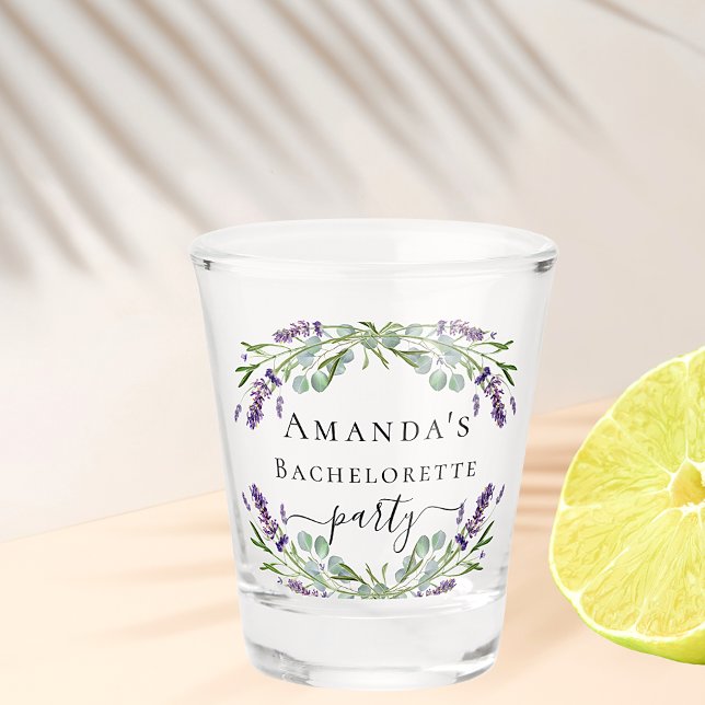Vaso De Chupito Bachelorette fiesta lavender eucalipto verde (Subido por el creador)