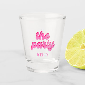 Vaso De Chupito Bachelorette "La Fiesta" Retro favorece 