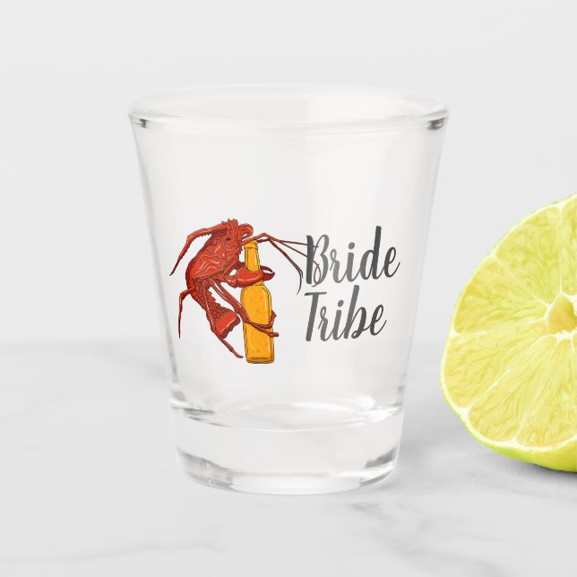 Vaso De Chupito Bachelorette Party Bribe Tribe Lobster Personaliza (Anverso)