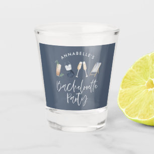 Vaso De Chupito Bachillerato azul giratorio moderno