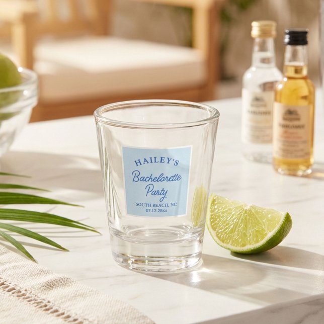 Vaso De Chupito Bachlera Costera Personalizada Playas y Diversión (Subido por el creador)