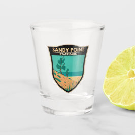Vaso De Chupito Badge Maryland del Parque Estatal Sandy Point