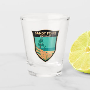 Vaso De Chupito Badge Maryland del Parque Estatal Sandy Point