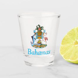 Vaso De Chupito Bahamas con escudo de armas (paraíso caribeño)