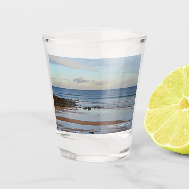Vaso De Chupito Bahía de Fraserburgh, Escocia (Anverso)