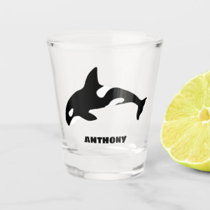Vaso De Chupito Ballena orca, ballena asesina personalizada