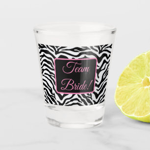 Vaso De Chupito Banda de cebra negra y blanca