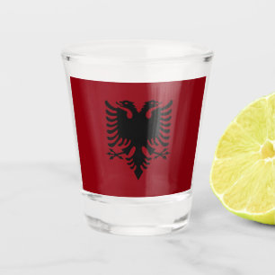 Vaso De Chupito Bandera albanesa