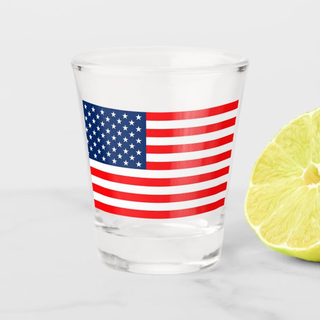 Vaso De Chupito Bandera americana (Anverso)