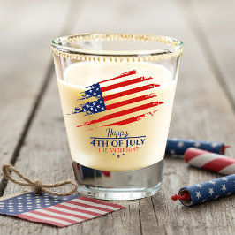 Vaso De Chupito Bandera Americana Grunge Feliz 4 de Julio ID1104