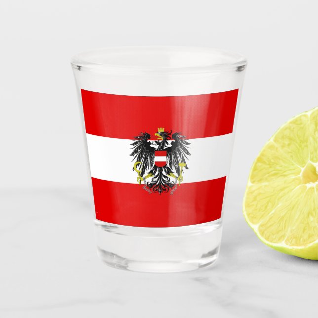 Vaso De Chupito Bandera austríaca (Anverso)