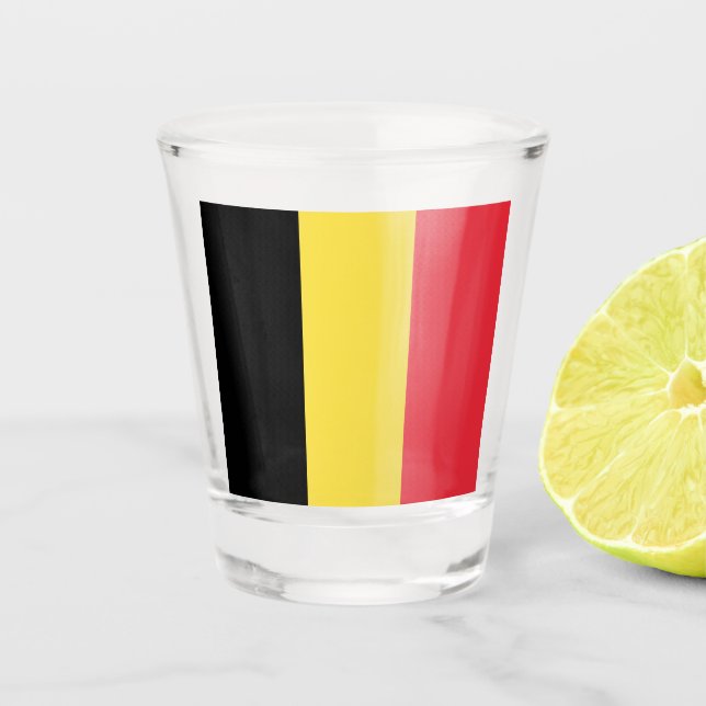 Vaso De Chupito Bandera belga (Anverso)