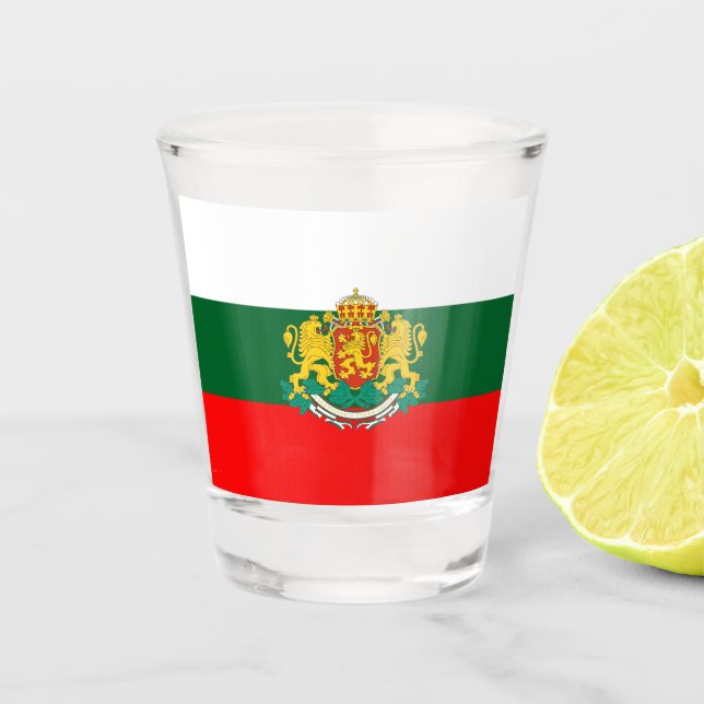 Vaso De Chupito Bandera búlgara (Anverso)