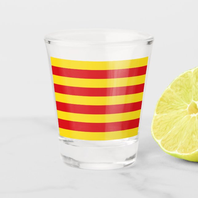 Vaso De Chupito Bandera catalana (Cataluña) (Anverso)