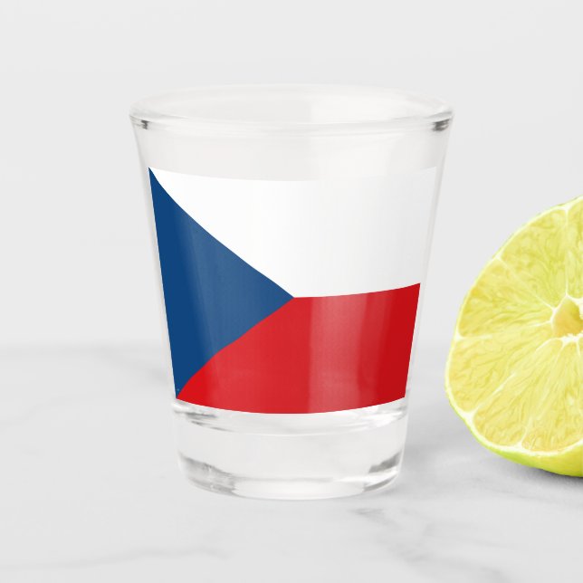 Vaso De Chupito Bandera checa (Anverso)