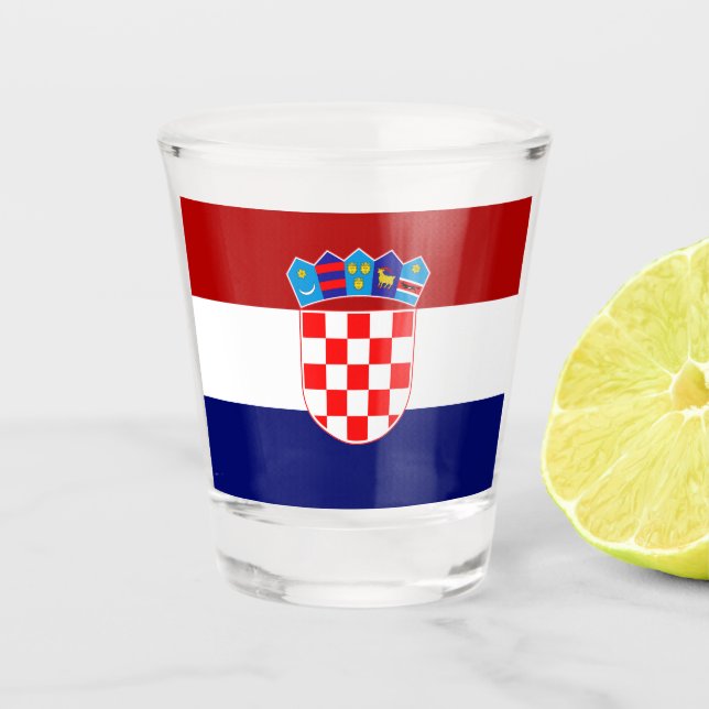 Vaso De Chupito Bandera croata (Anverso)