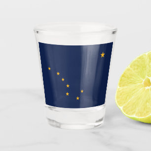 Vaso De Chupito Bandera de Alaska