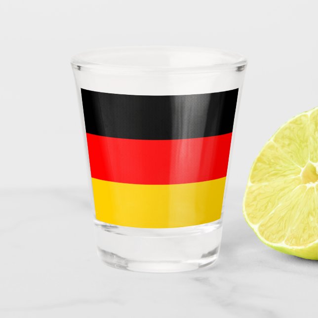Vaso De Chupito Bandera de Alemania (Anverso)