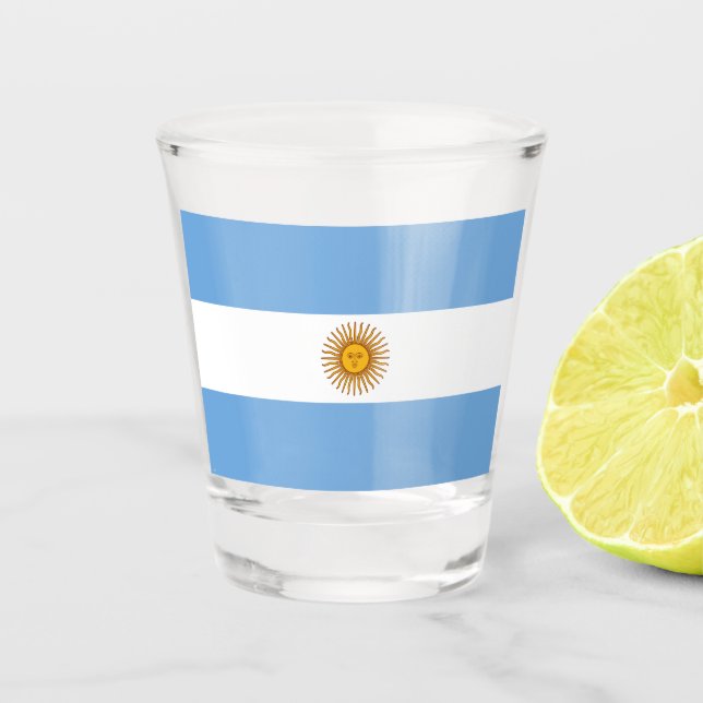 Vaso De Chupito Bandera de Argentina (Anverso)