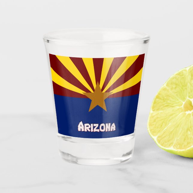 Vaso De Chupito Bandera de Arizona (Anverso)
