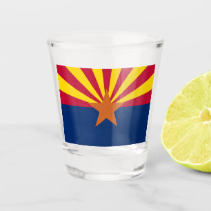 Vaso De Chupito Bandera de Arizona: Estrella Sol Poniente, El Esta