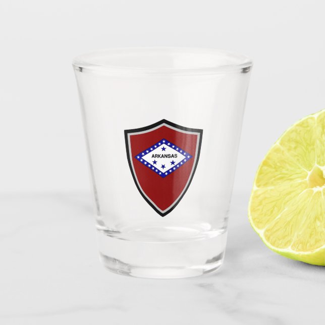 Vaso De Chupito Bandera de Arkansas (Anverso)