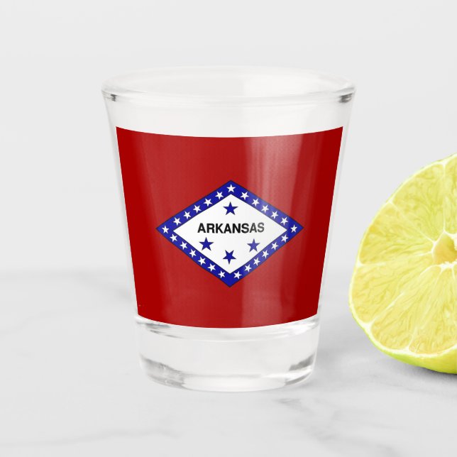 Vaso De Chupito Bandera de Arkansas (Anverso)