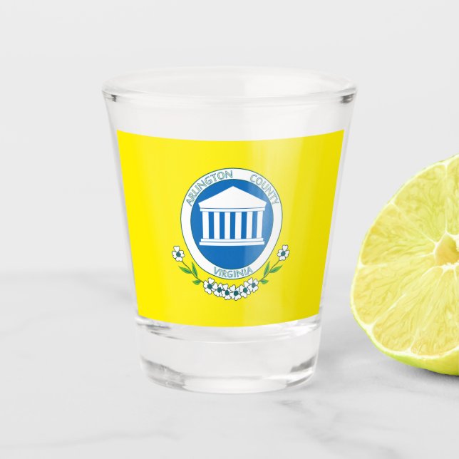 Vaso De Chupito Bandera de Arlington (Virginia) (Anverso)