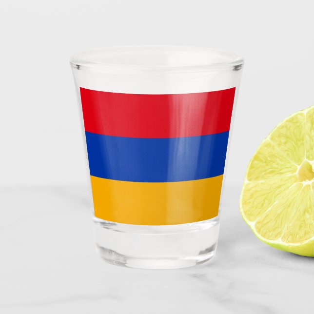 Vaso De Chupito Bandera de Armenia (Anverso)