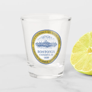 Vaso De Chupito Bandera de Boston, Massachusetts