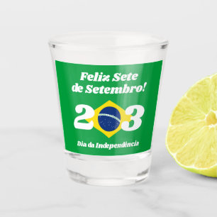 Vaso De Chupito Bandera de Brasil, Día de la Independencia de Sete