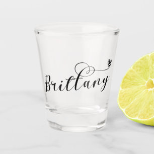 Vaso De Chupito Bandera de Bretaña en el corazón, bretón